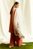 3 Piece - Unstitched Embroidered lawn fabric ZS-100
